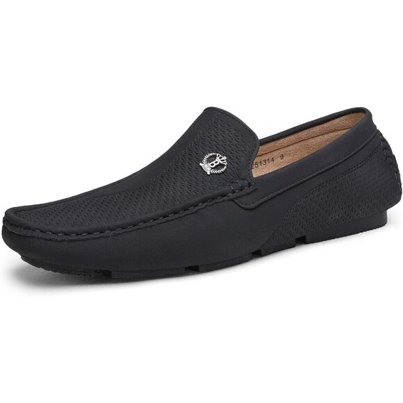 〽️Men\'s Black Bruno Marc  Penny Moccasins Comfortable Casual Dress Loafers main image 4
